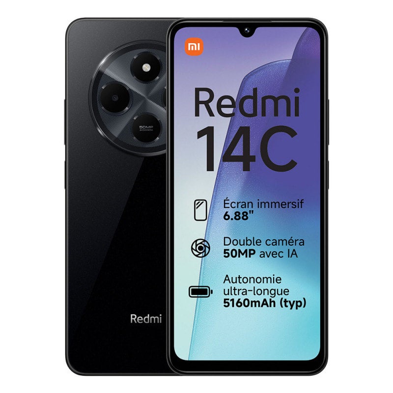 XIAOMI REDMI 14C 256GB IN BLACK | Connected Malta